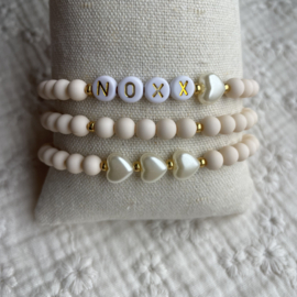 Setje Armbandjes Beige