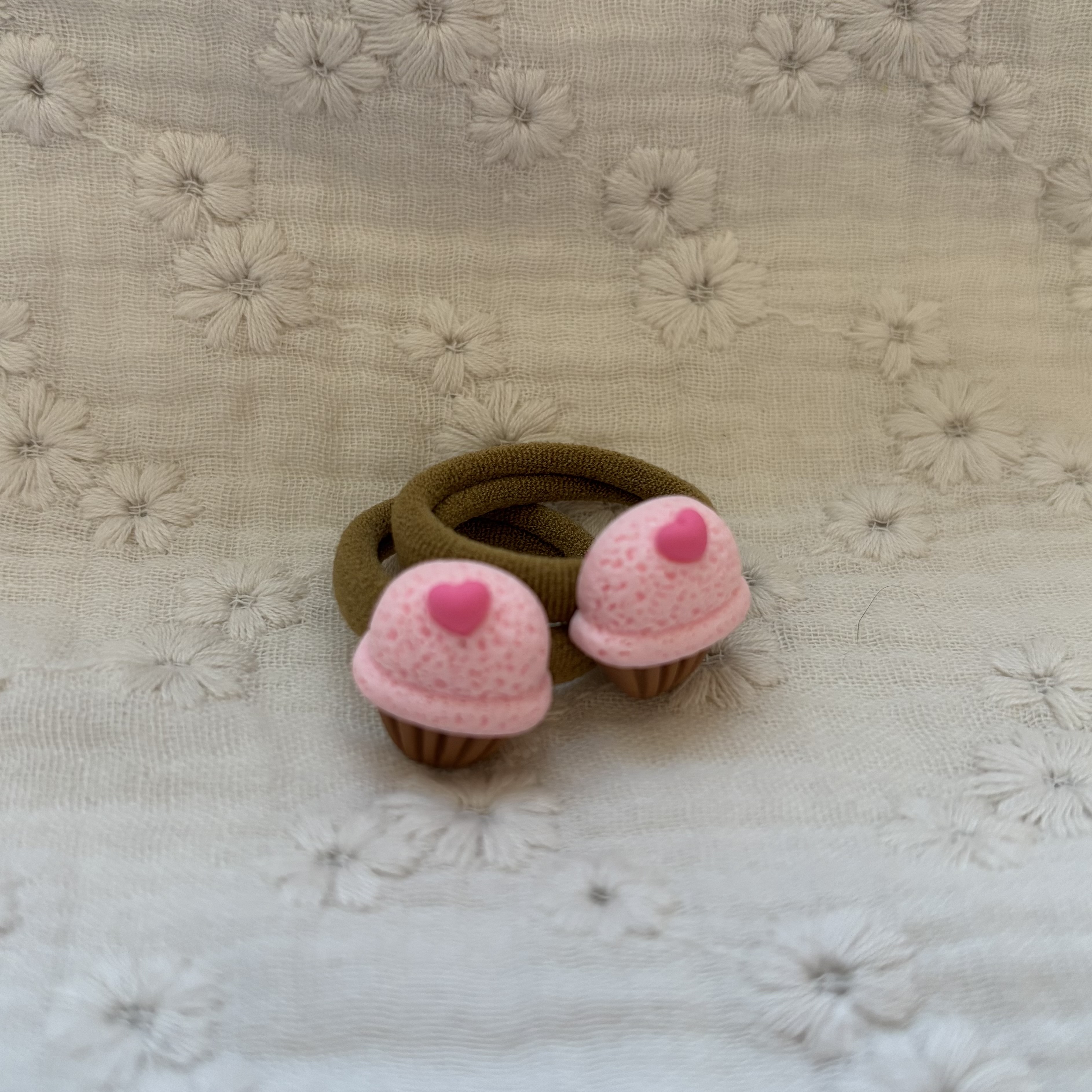 Haarelastiekjes cupcake