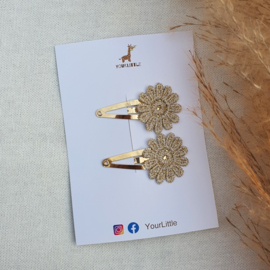 Haarspeldjes Golden Flower