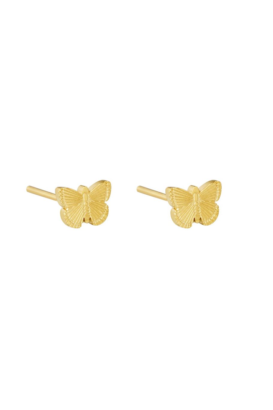 Studs Vlinder Oorbellen Goud