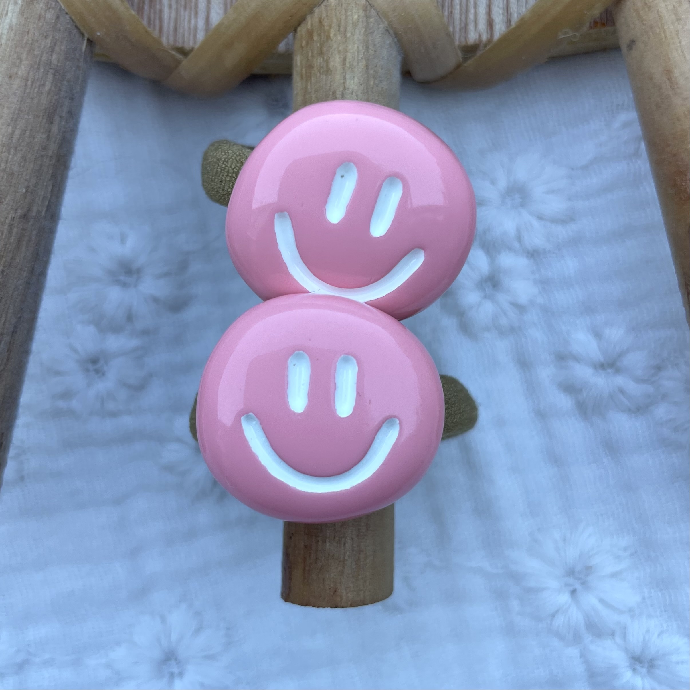 Haarelastiekjes Smiley Roze