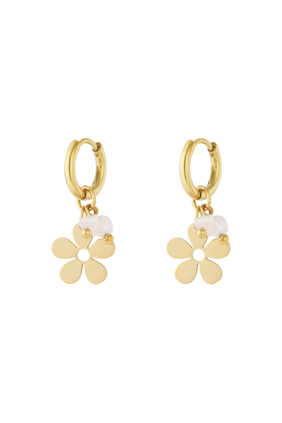 Flower Dailey Pink Oorbellen Goud