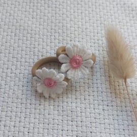 Haarelastiekjes Madelief Roze