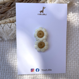 Antislip - pretty flower white