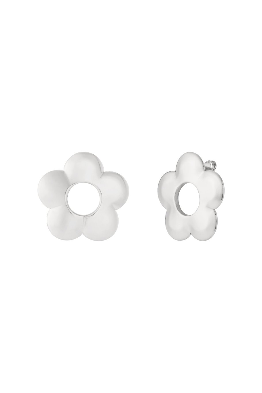 Bloemen Oorbellen Zilver