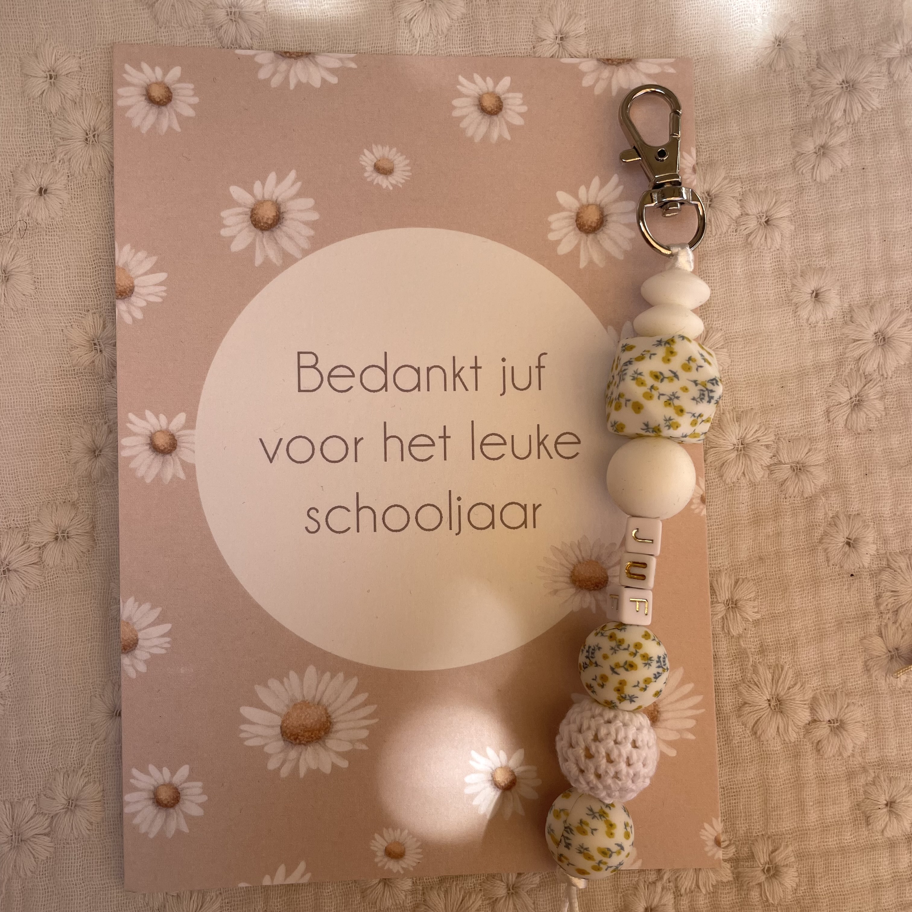 Juffen Sleutelhanger Bloemen