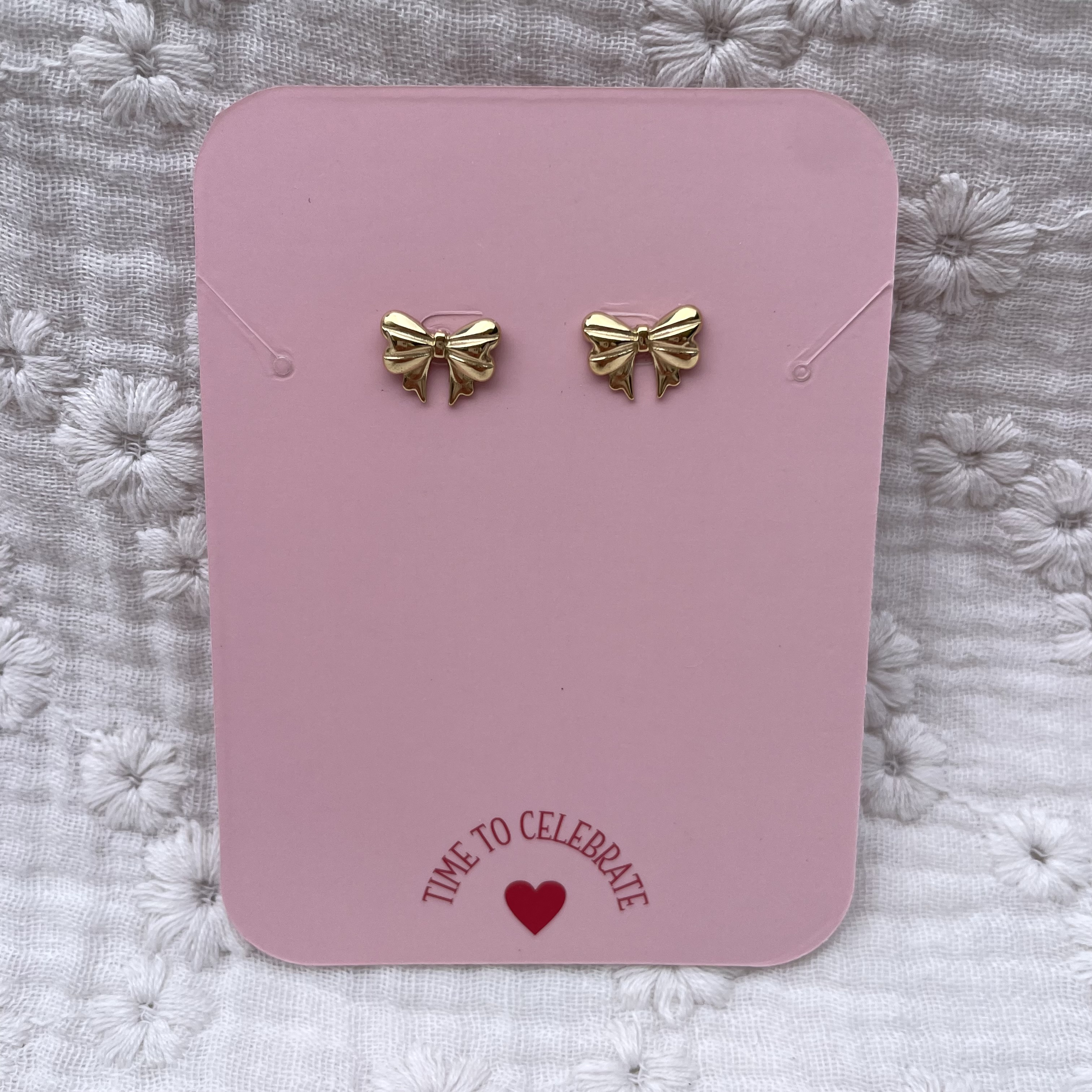 Studs Strik Oorbellen Goud