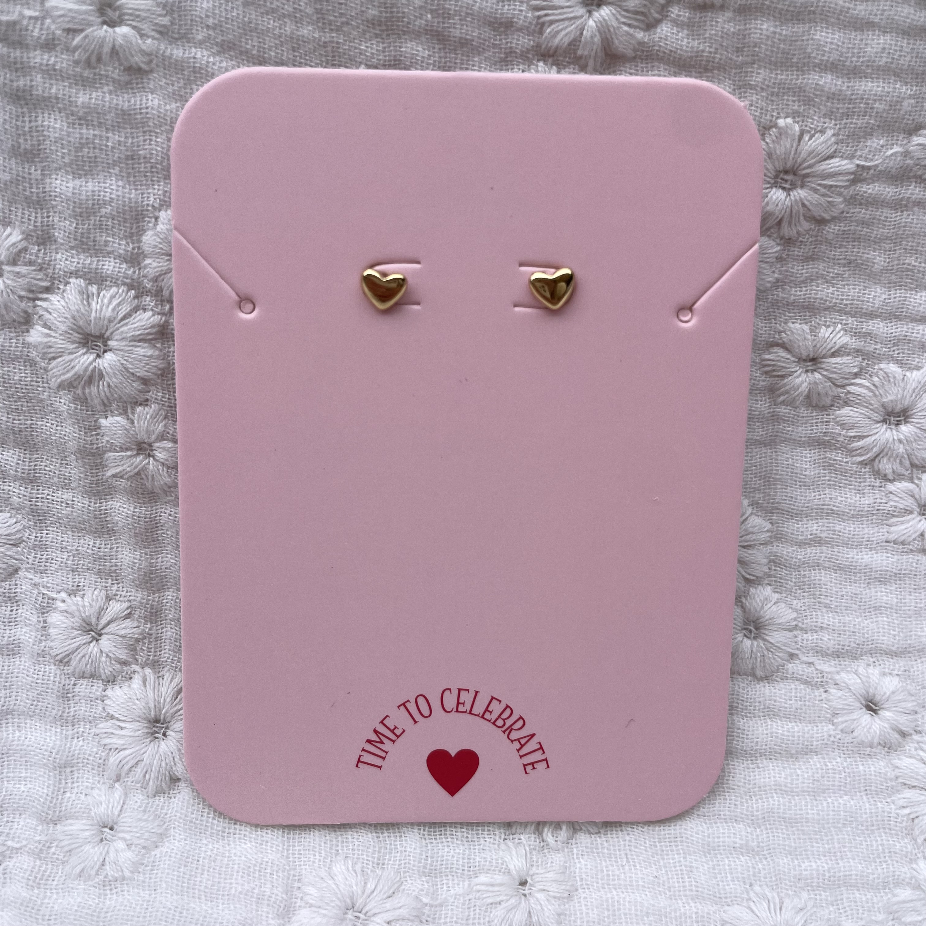 Studs Hartjes Oorbellen Goud