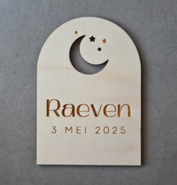 Houten geboortekaartjes  - Stijl Raeven - vanaf €4,05 p.s. (gratis proefdruk)