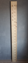 Groeimeter 200cm Steigerhout Transparant