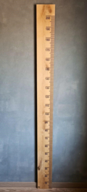 Groeimeter 200cm Eikenhout - Zeer Uniek