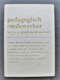 Bedankje Pedagogisch Medewerker