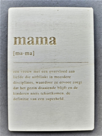 Bedankje Mama