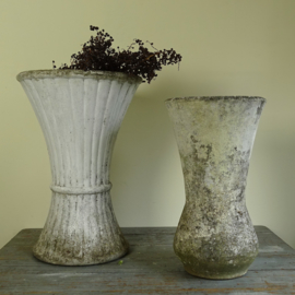 Stone garden vase (left on photo)