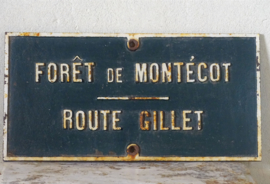 Gietijzeren bord Forêt de Montécot