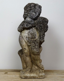 concrete statue putti