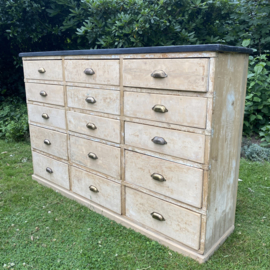 Antique French bank of drawers