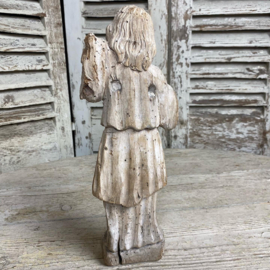 18e eeuwse houten engel