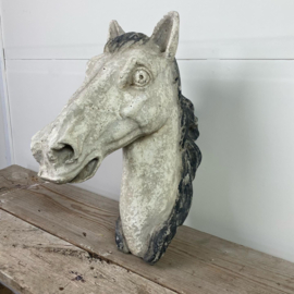 Concrete horse head