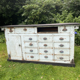 Antique French shop counter