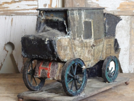 Antique Wooden Miniature Stagecoach