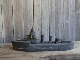 Houten folk art marine schip