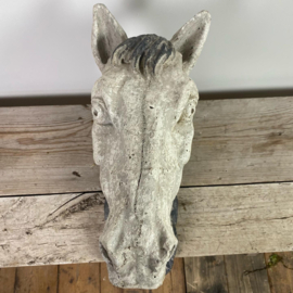 Concrete horse head