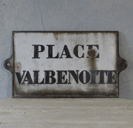 Cast iron street sign