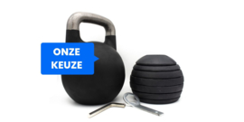 Verstelbare Kettlebell 12-32 kg Zwart