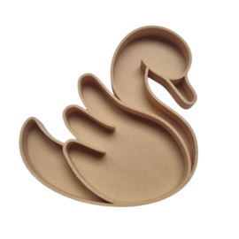 Bio playtray zwaan met houtvezel
