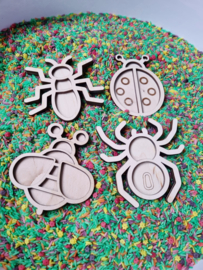 Mini vulvormen set insecten