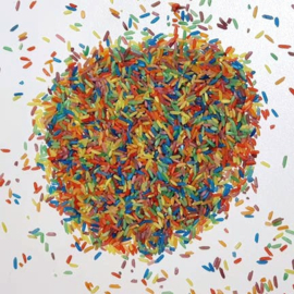 Sensory rijst Rainbow Mix