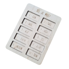 Vulvorm / speel tray 'tel je mee'