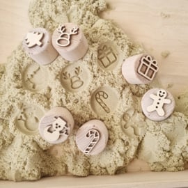 Houten stempelset KERST