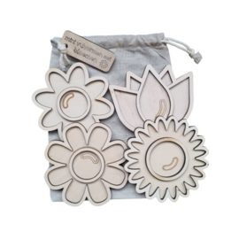 Mini vulvormen set bloemen