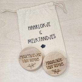 Bewaarset - Haarlokje en Melktandjes