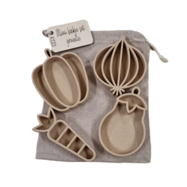 Bio mini bakjes set groente