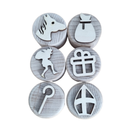 Houten stempelset SINTERKLAAS