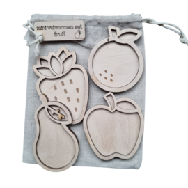 Mini vulvormen set fruit