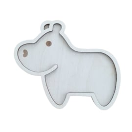 Vulvorm / speel tray small hippo