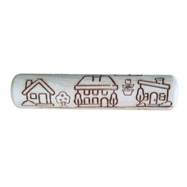 Houten roller HUISJES