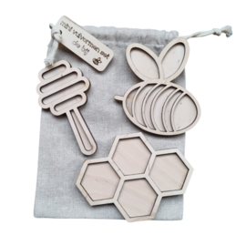 Mini vulvormen set de bij