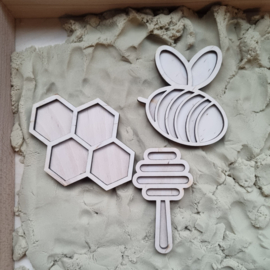 Mini vulvormen set de bij