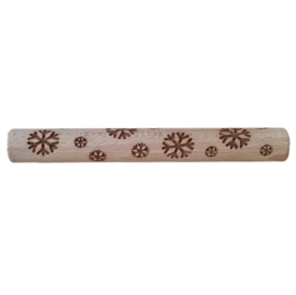 Houten roller SNEEUWVLOK