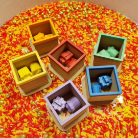 Sorteer schoorsteen  set met cadeautjes