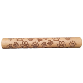 Houten roller VOETPRINTS
