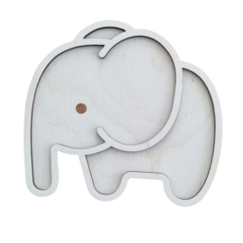 Vulvorm / speel tray small olifant