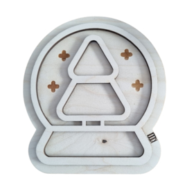 Vulvorm / speel tray Snowglobe