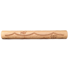 Houten roller ONDER DE ZEE