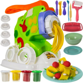 Klei set Noodle Maken -  met 4 kleuren klei - Inclusief pastamachine